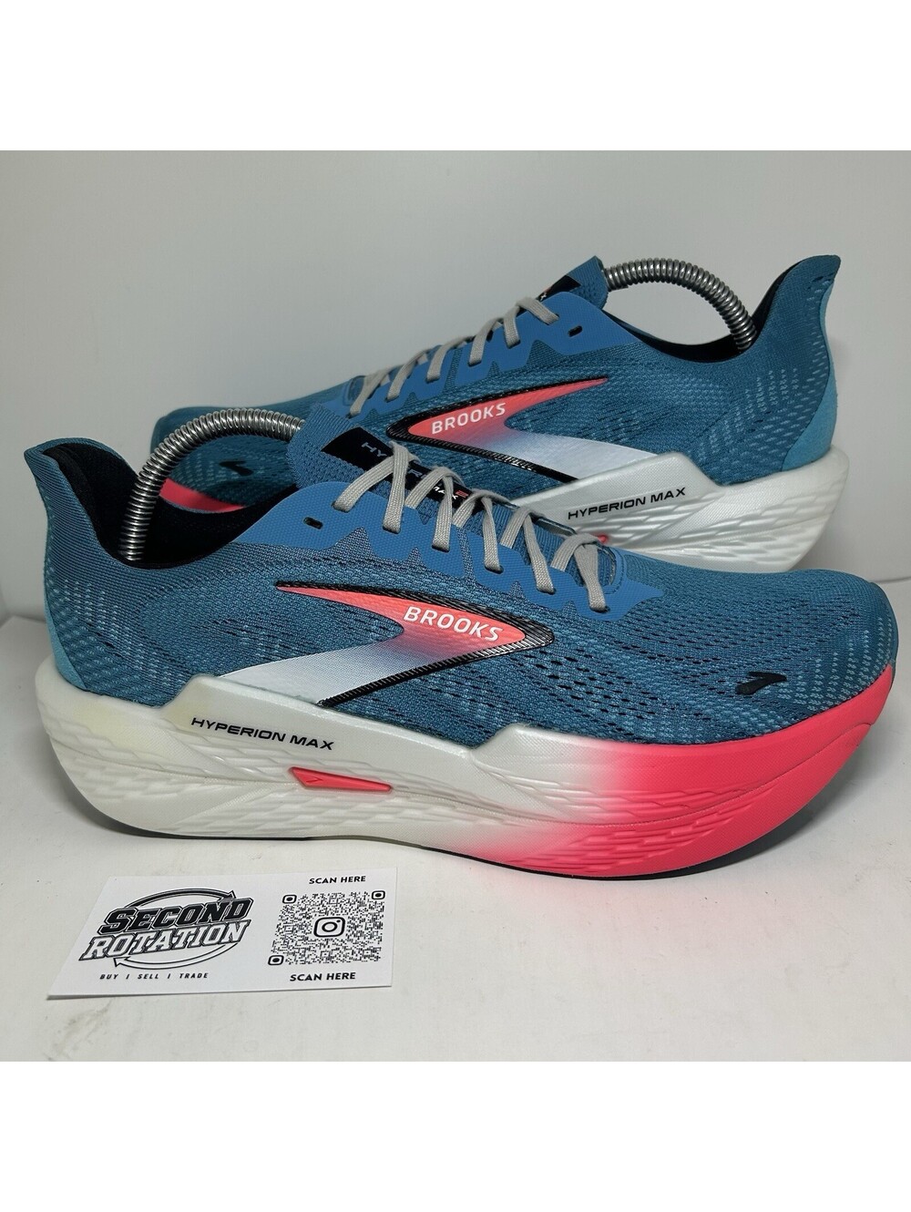 Brooks Hyperion Max 2 Blue Crysal Pink - Size 10 - (1104341D408)